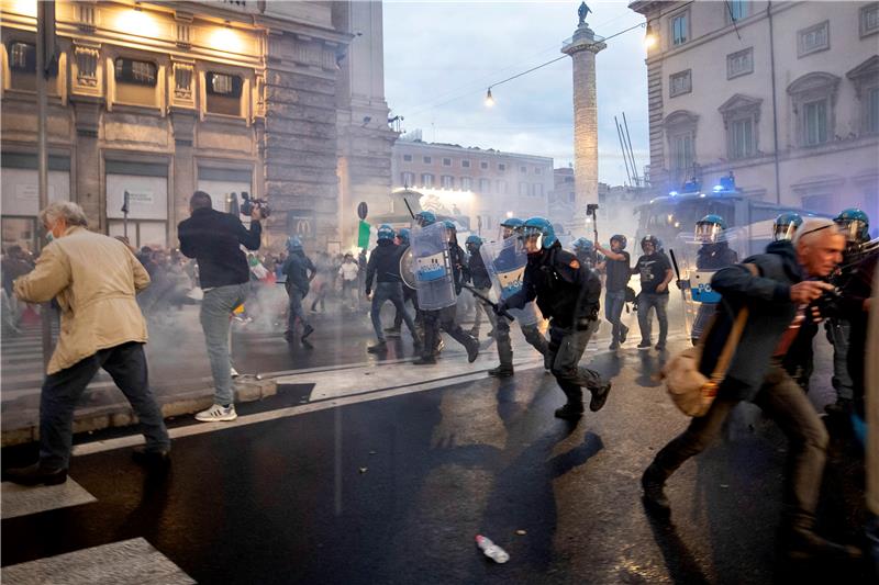 ITALY PROTEST GREEN PASS