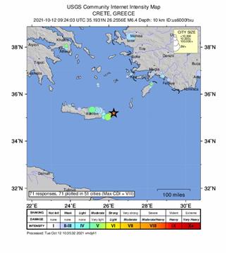 GREECE EARTHQUAKE CRETE