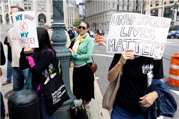 USA NEW YORK VACCINE MANDATE PROTEST