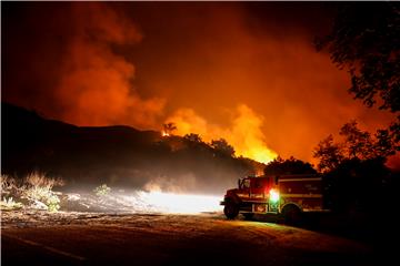 USA WILDFIRE ALISAL FIRE