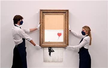 (FILE) BRITAIN ARTS BANKSY AUCTION