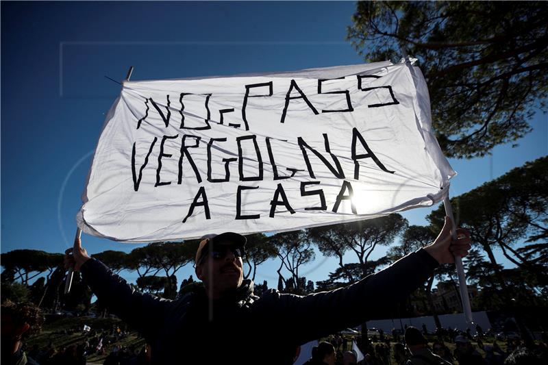 ITALY GREEN PASS PROTEST