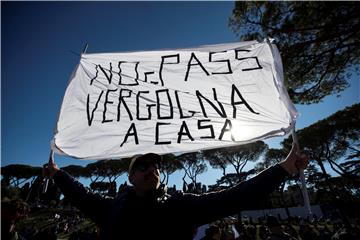 ITALY GREEN PASS PROTEST