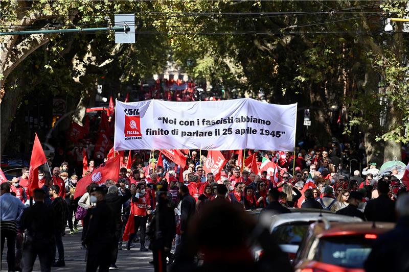 ITALY LABOR UNIONS RALLY