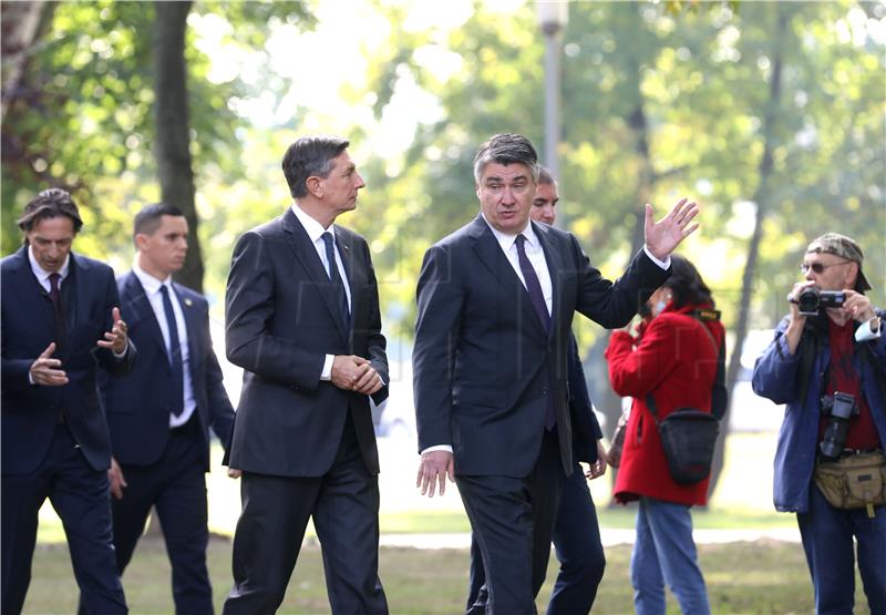  Milanović i njegov slovenski kolega Borut Pahor otkrili spomenik Francu Prešernu