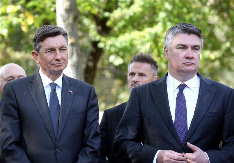 Milanović i njegov slovenski kolega Borut Pahor otkrili spomenik Francu Prešernu