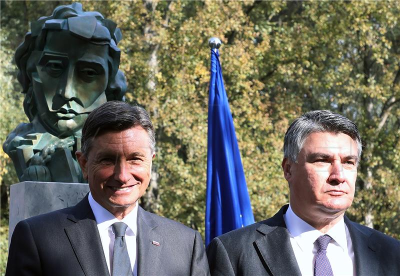 Milanović i njegov slovenski kolega Borut Pahor otkrili spomenik Francu Prešernu