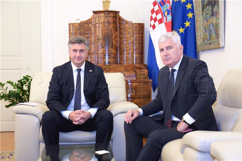 Plenković i Čović o potrebi izmjena Izbornog zakona BiH