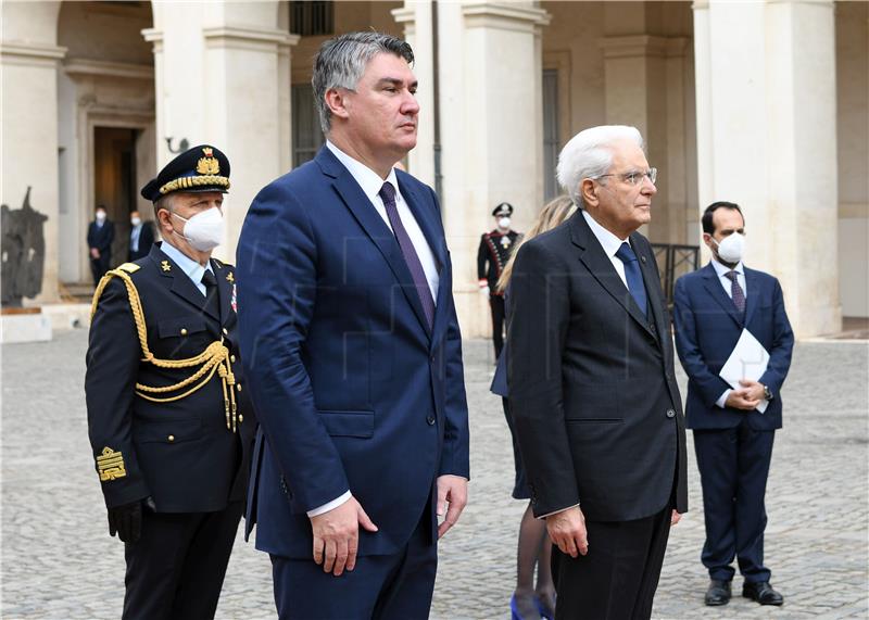 President: Croatia-Italy relations very good