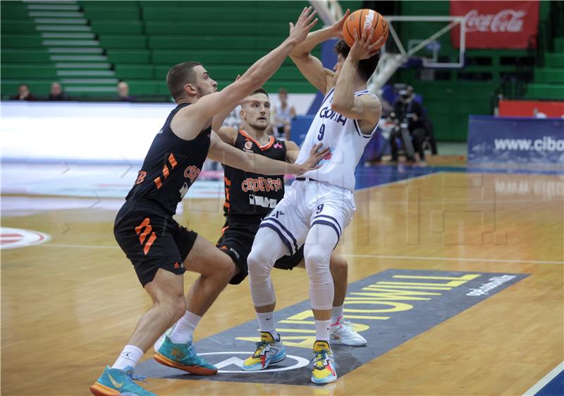 Utakmica 7. kola Prve hrvatske košakraške lige: Cibona - Cedevita Junior