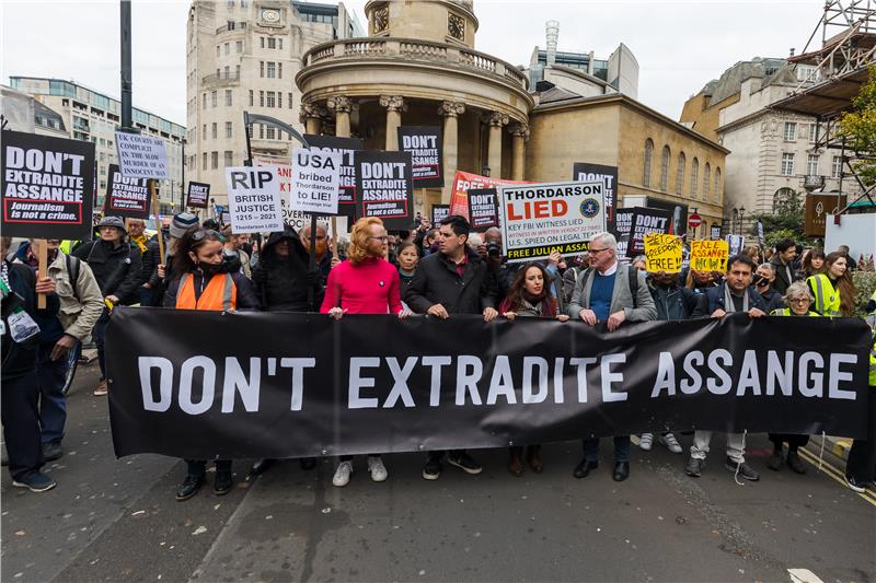 BRITAIN PROTEST JULIAN ASSANGE