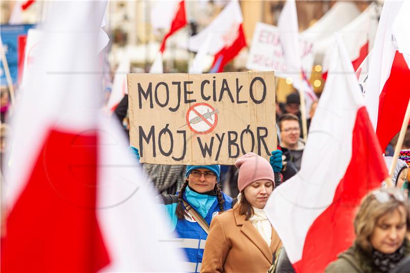 POLAND CORONAVIRUS VACCINES PROTEST