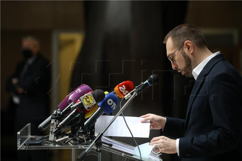 Konferencija za medije zagrebačkog gradonačelnika Tomislava Tomaševića