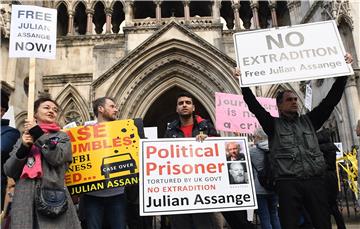 BRITAIN WIKILEAKS JULIAN ASSANGE U.S EXTRADITION HEARING