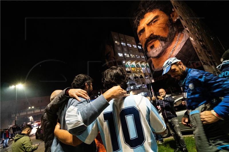 ITALY SOCCER MARADONA BIRTHDAY ANNIVERSARY