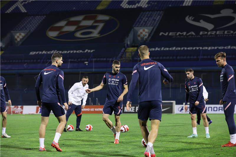 Trening Hrvatske nogometne reprezentacije na stadionu Maksimir