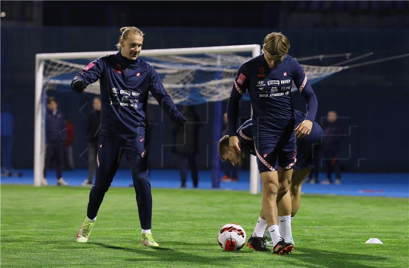 Trening Hrvatske nogometne reprezentacije na stadionu Maksimir