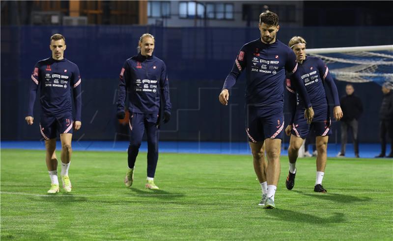 Trening Hrvatske nogometne reprezentacije na stadionu Maksimir