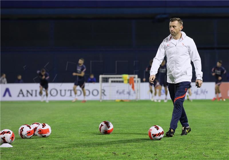 Trening Hrvatske nogometne reprezentacije na stadionu Maksimir