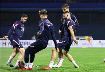 Trening Hrvatske nogometne reprezentacije na stadionu Maksimir