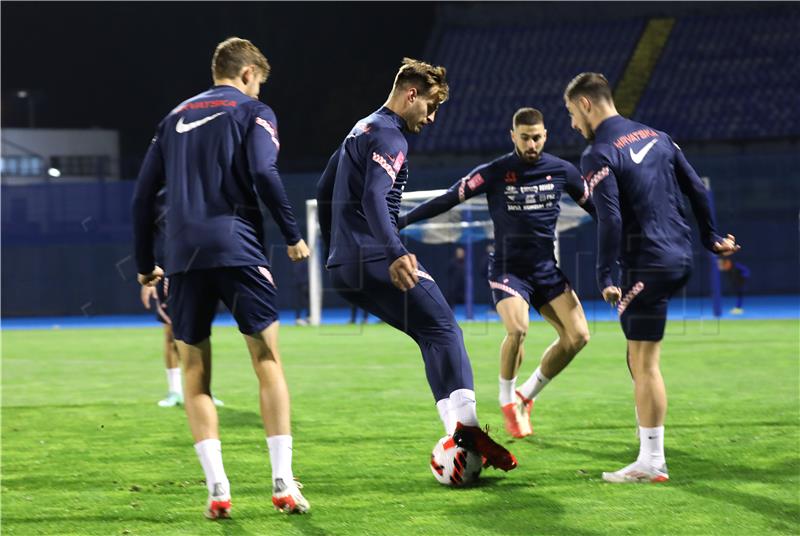 Trening Hrvatske nogometne reprezentacije na stadionu Maksimir