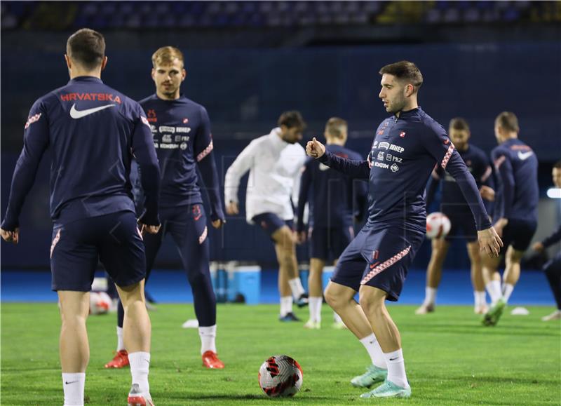 Trening Hrvatske nogometne reprezentacije na stadionu Maksimir