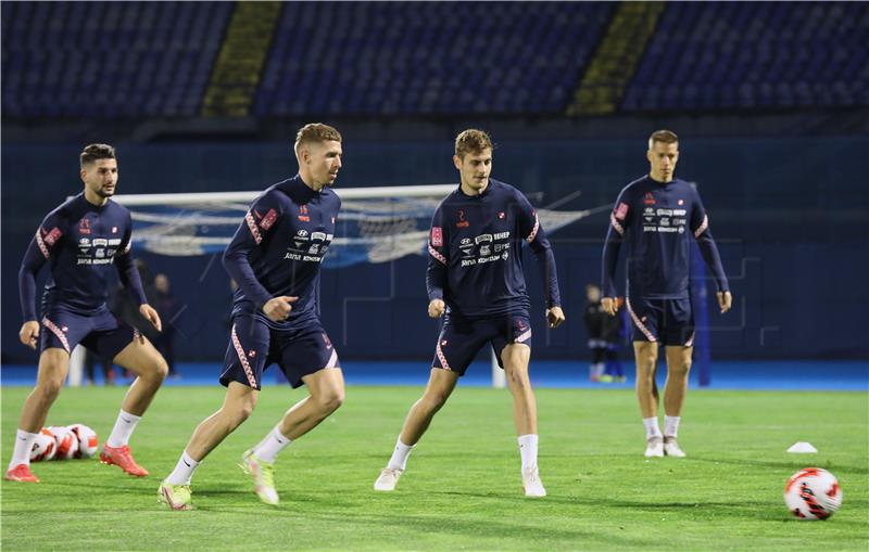 Trening Hrvatske nogometne reprezentacije na stadionu Maksimir