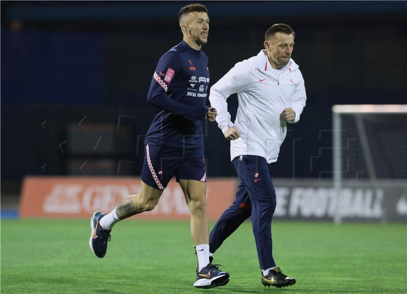 Trening Hrvatske nogometne reprezentacije na stadionu Maksimir