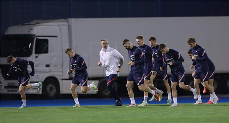 Trening Hrvatske nogometne reprezentacije na stadionu Maksimir