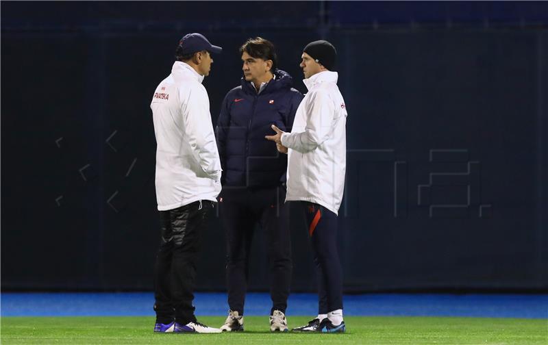 Trening Hrvatske nogometne reprezentacije na stadionu Maksimir