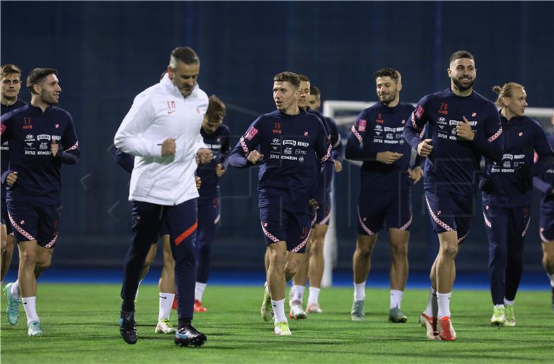 Trening Hrvatske nogometne reprezentacije na stadionu Maksimir