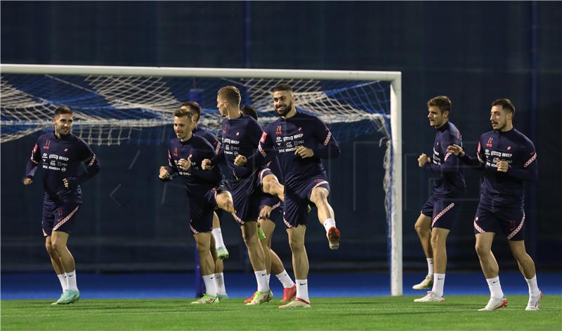 Trening Hrvatske nogometne reprezentacije na stadionu Maksimir