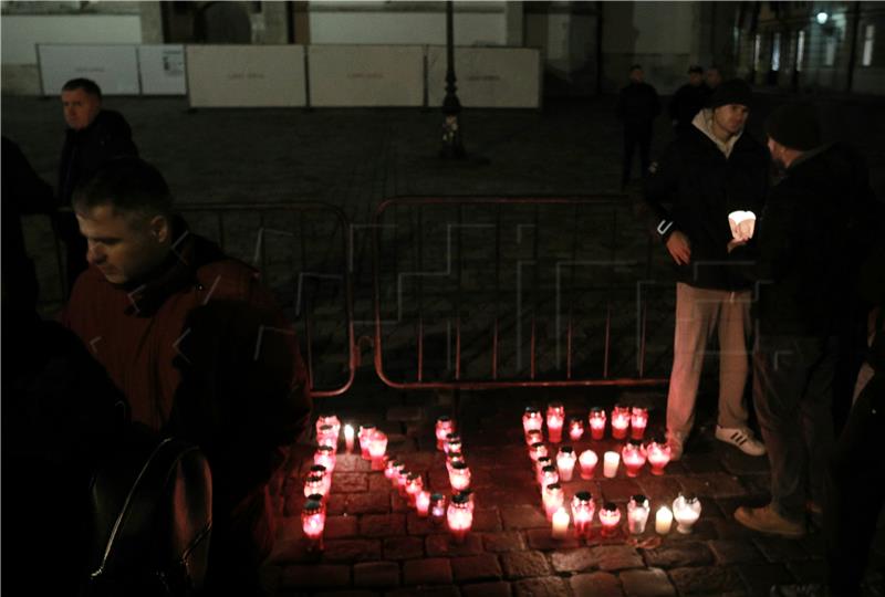 Protesters against COVID certificates hold brief rally in Zagreb