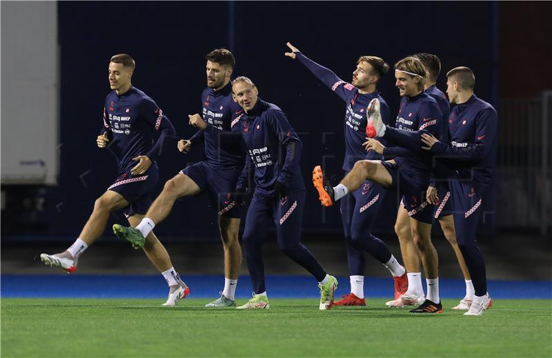 Trening Hrvatske nogometne reprezentacije na stadionu Maksimir