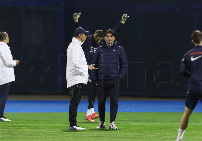 Trening Hrvatske nogometne reprezentacije na stadionu Maksimir