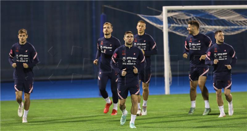 Trening Hrvatske nogometne reprezentacije na stadionu Maksimir