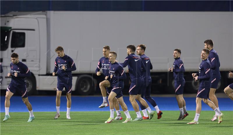 Trening Hrvatske nogometne reprezentacije na stadionu Maksimir