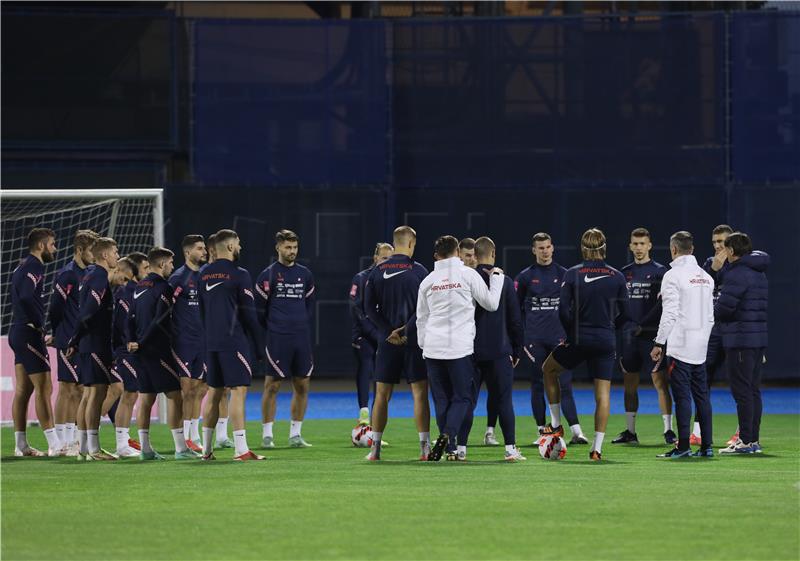 Trening Hrvatske nogometne reprezentacije na stadionu Maksimir