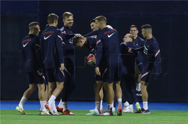 Trening Hrvatske nogometne reprezentacije na stadionu Maksimir