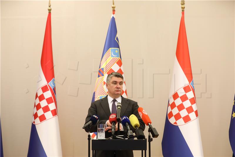 Konferencija za medije Predsjednika Republike Zorana Milanovića