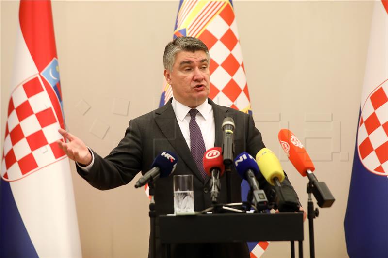 Konferencija za medije Predsjednika Republike Zorana Milanovića