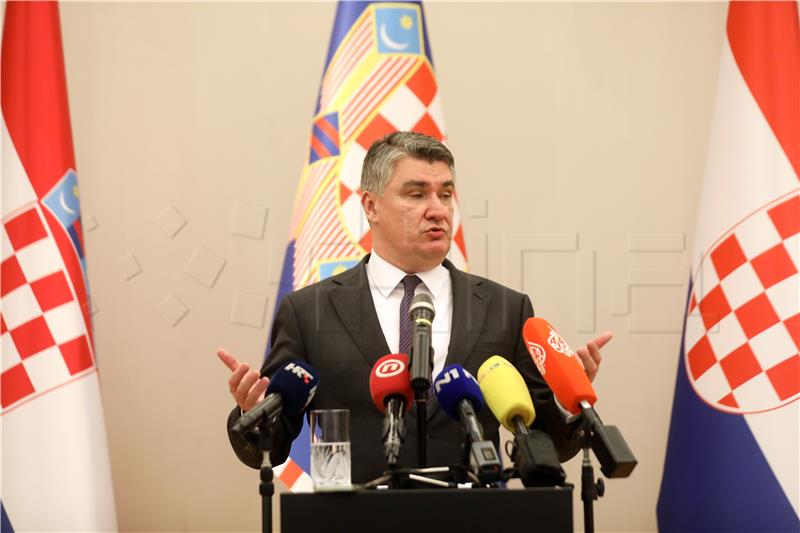 Konferencija za medije Predsjednika Republike Zorana Milanovića