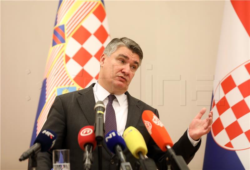 Konferencija za medije Predsjednika Republike Zorana Milanovića