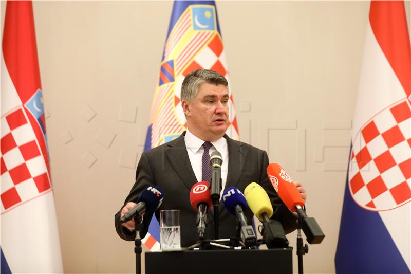 Konferencija za medije Predsjednika Republike Zorana Milanovića