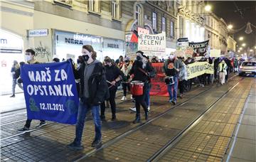 Klimatski marš za opstanak u povodu zadnjeg dana konferencije COP26