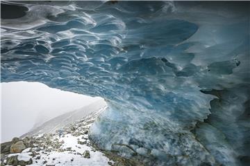 SWITZERLAND PHOTO SET GLACIER ICE CAVE