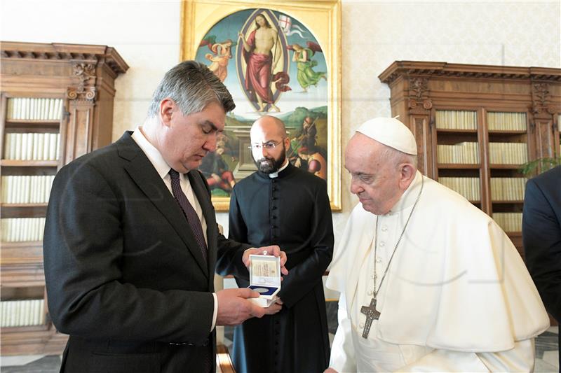 VATICAN POPE MILANOVIC DIPLOMACY