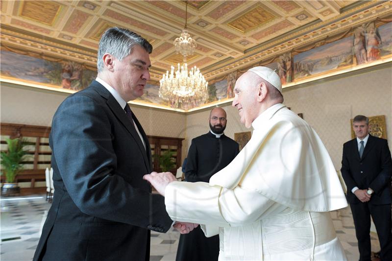 VATICAN POPE MILANOVIC DIPLOMACY