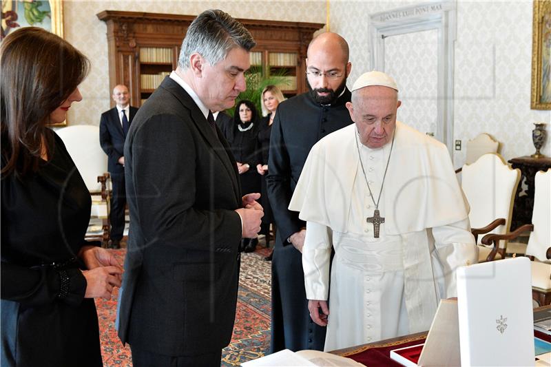 VATICAN POPE MILANOVIC DIPLOMACY