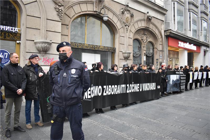 Komemoracija vukovarskim žrtvama u središtu Beograda